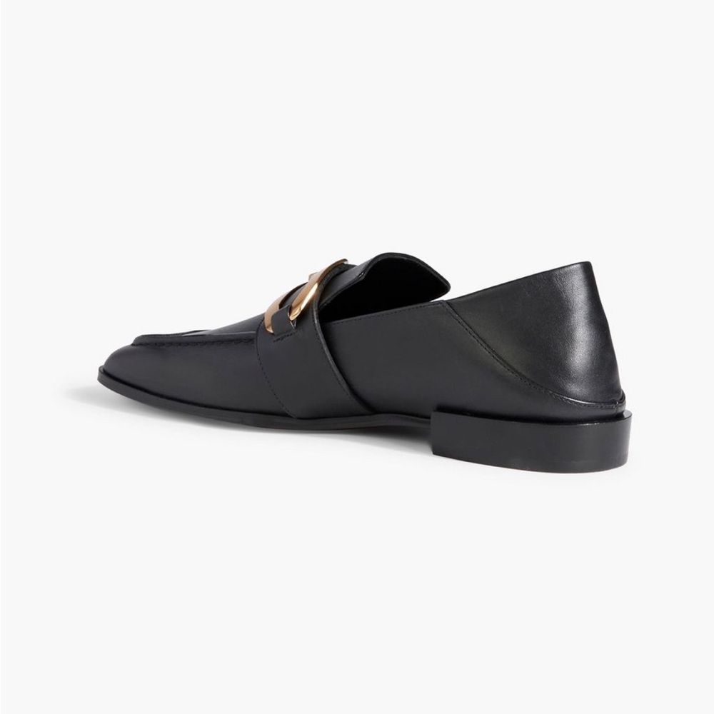 Frame Le Miramar chain embellished collapsible heel leather loafers - Picture 4 of 7